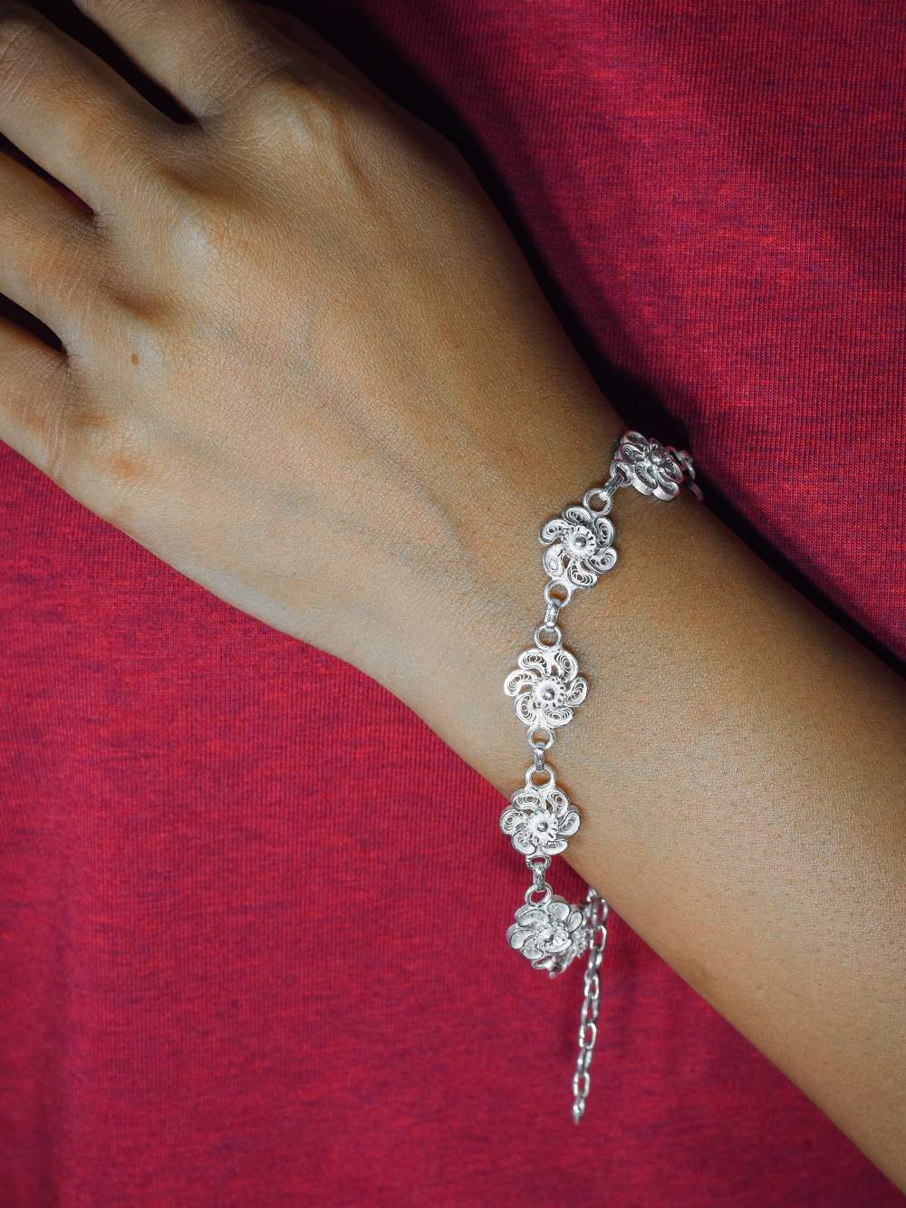 Indian Style Real Sterling Silver Women Bangles Bracelet (Kangan) – Karizma  Jewels