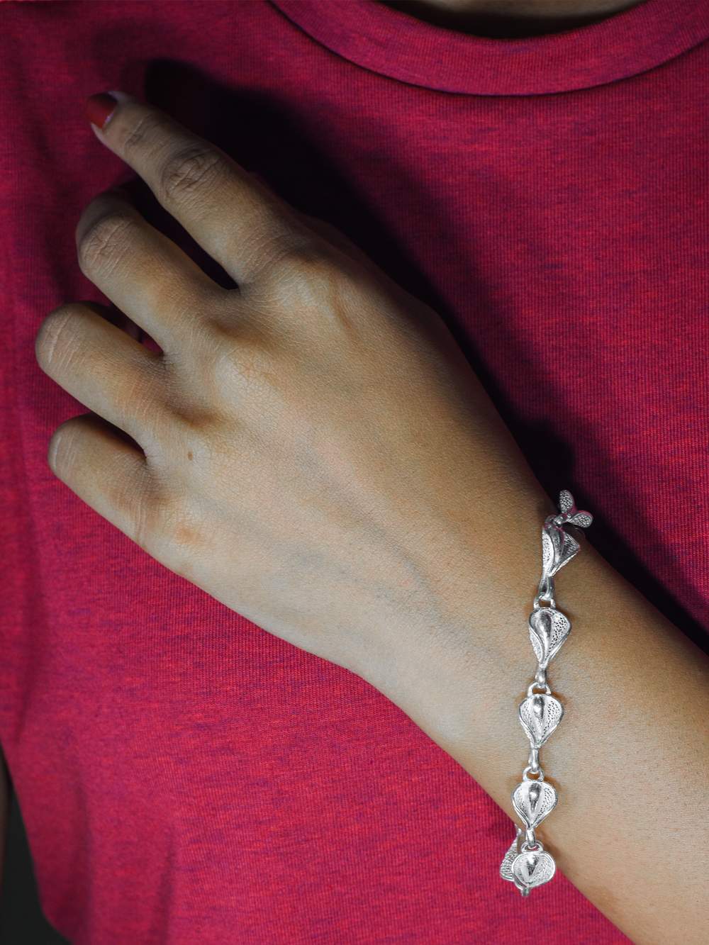 Silver bracelet for ladies with price online