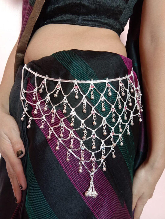 Indian Bridal Hip Belt/peacock Belly Belt/saree Challa Kamarbandh
