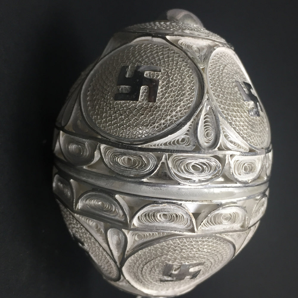 Silver Filigree Puja Cocunut