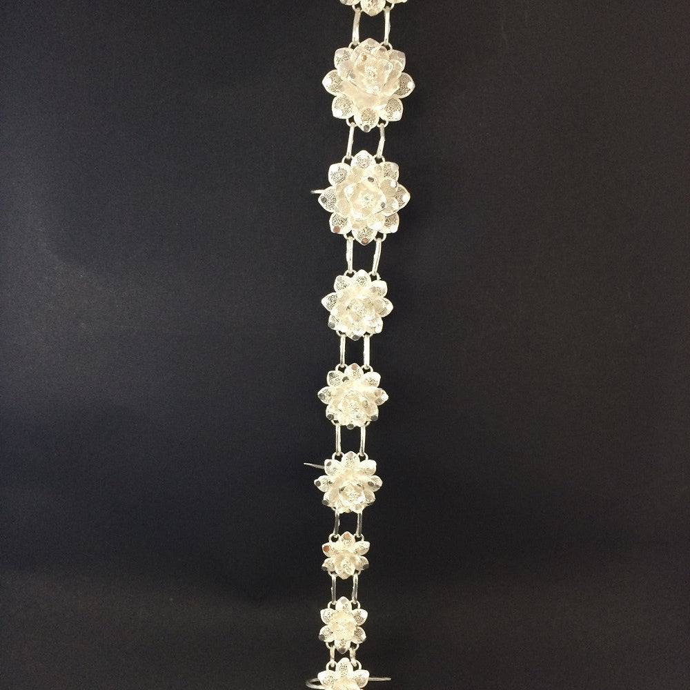 Silver hair accessories