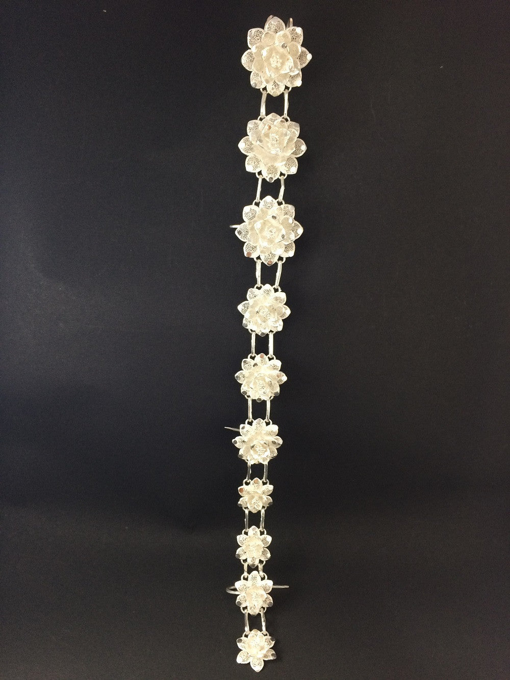 Silver hair accessories
