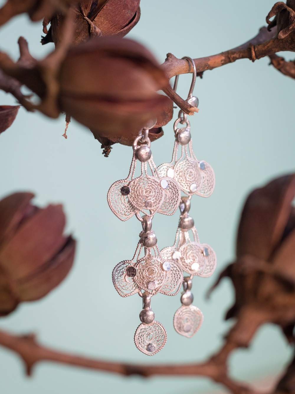 Silver Dangle Earrings