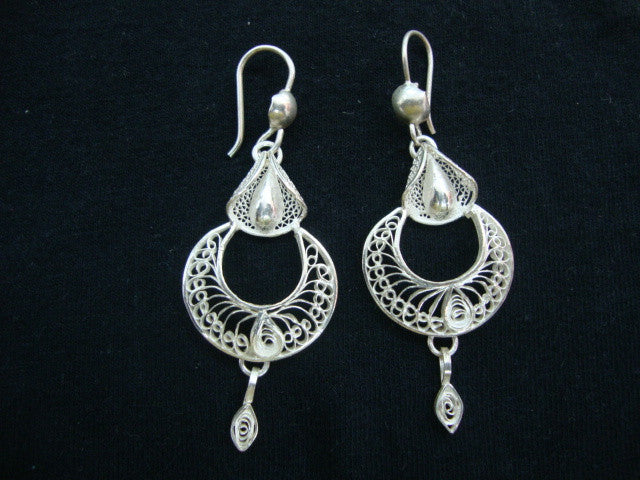 Heer Silver Danglers Earrings | Pahadi Jewellery