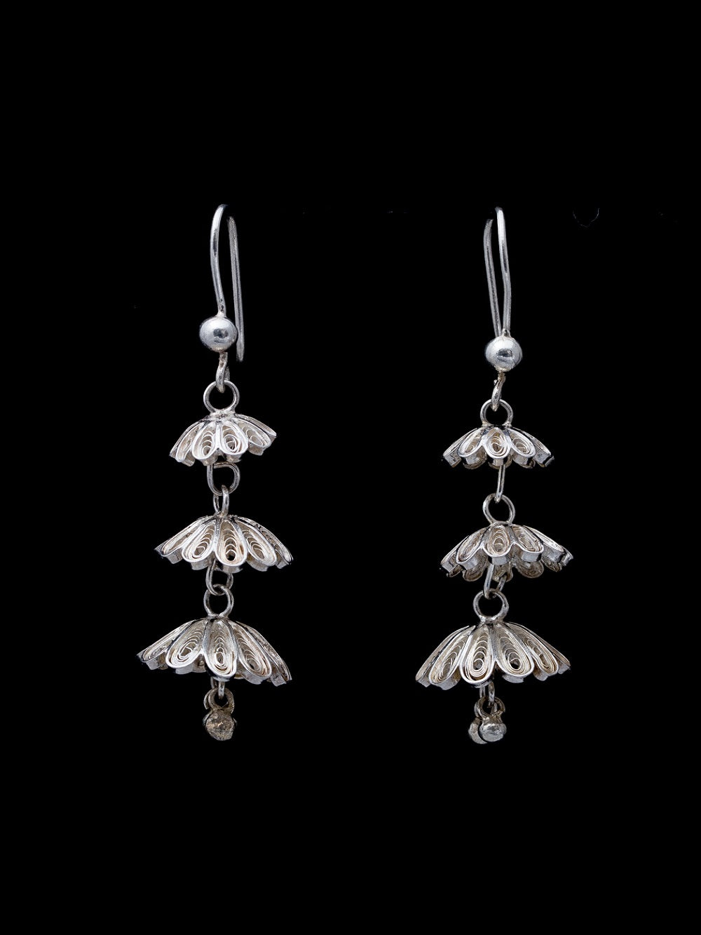 The Kadambari silver Earrings-Buy Bridal Temple Jewellery Online — KO  Jewellery