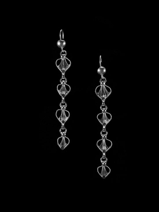Calvary Sterling Silver J Scroll Drop Earring | Calvary Jewelry