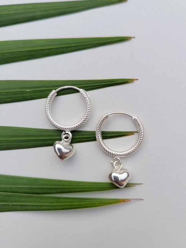 Silver Bali Hoop earrings