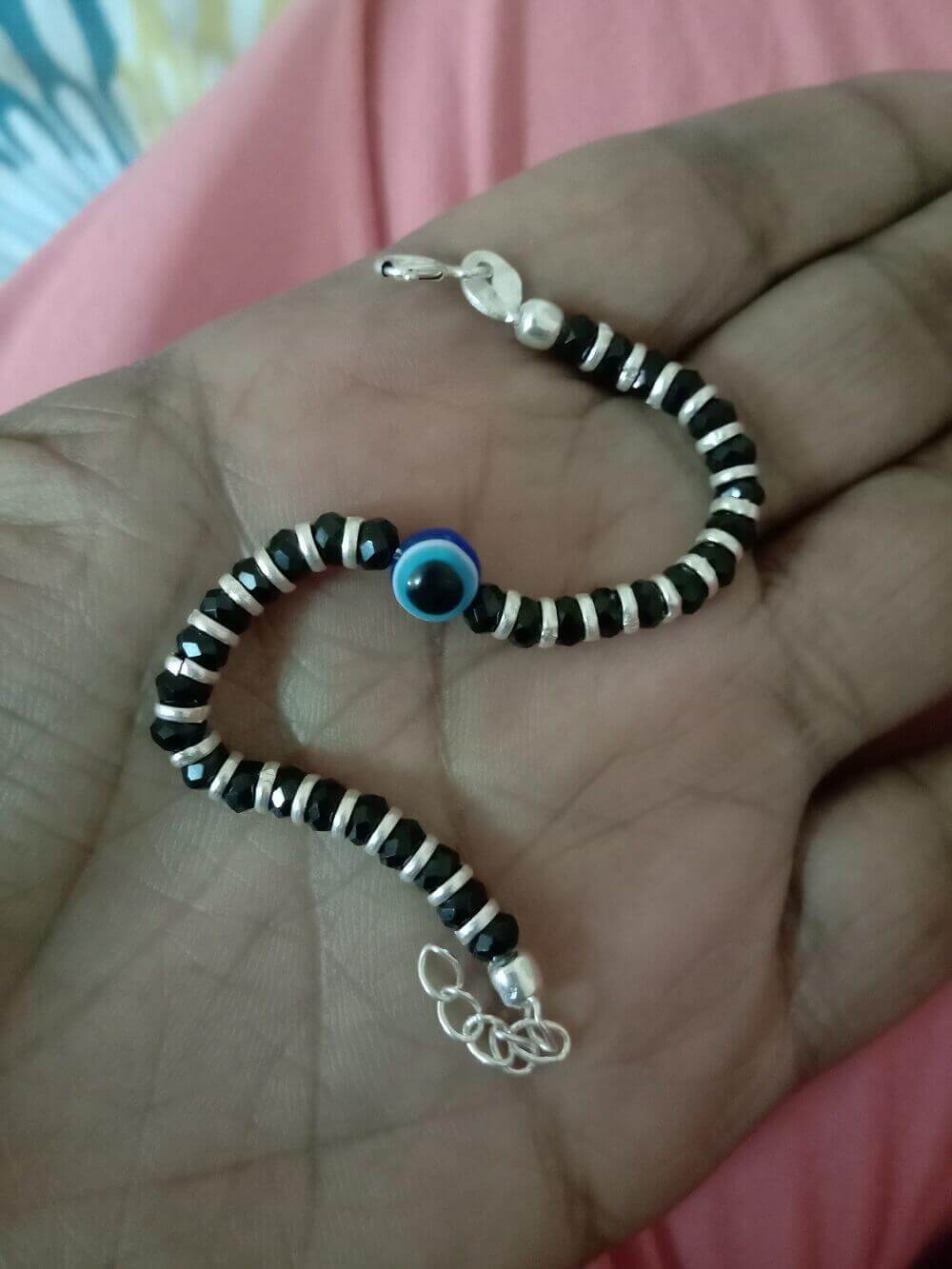 Evil Eye Black Bead Bracelet BB046