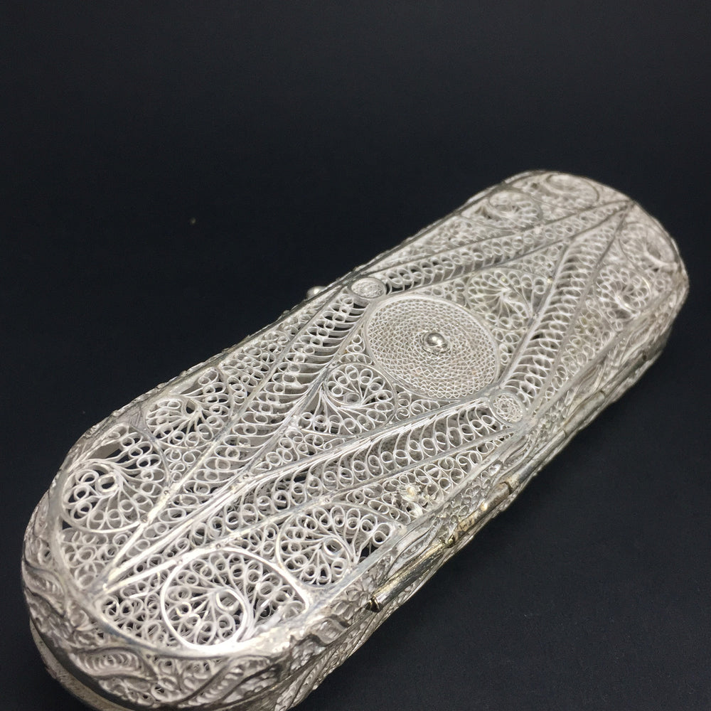 Silver Filigree Spectacle Case