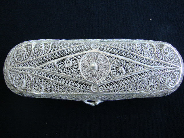 Silver Filigree Spectacle Case