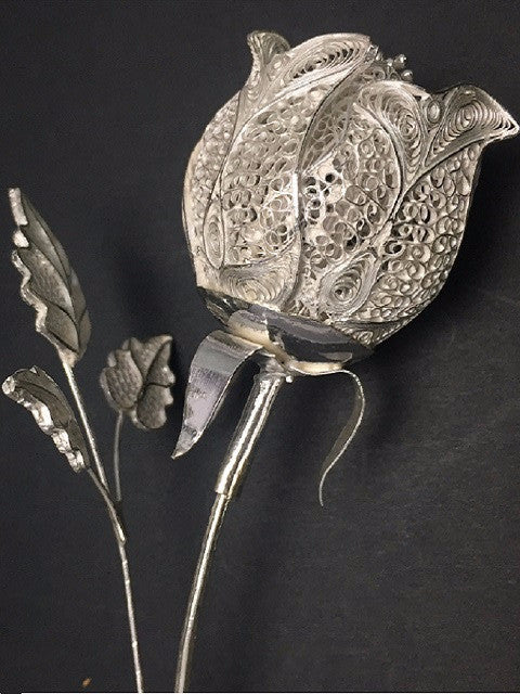 
                      
                        Silver Filigree Rose
                      
                    