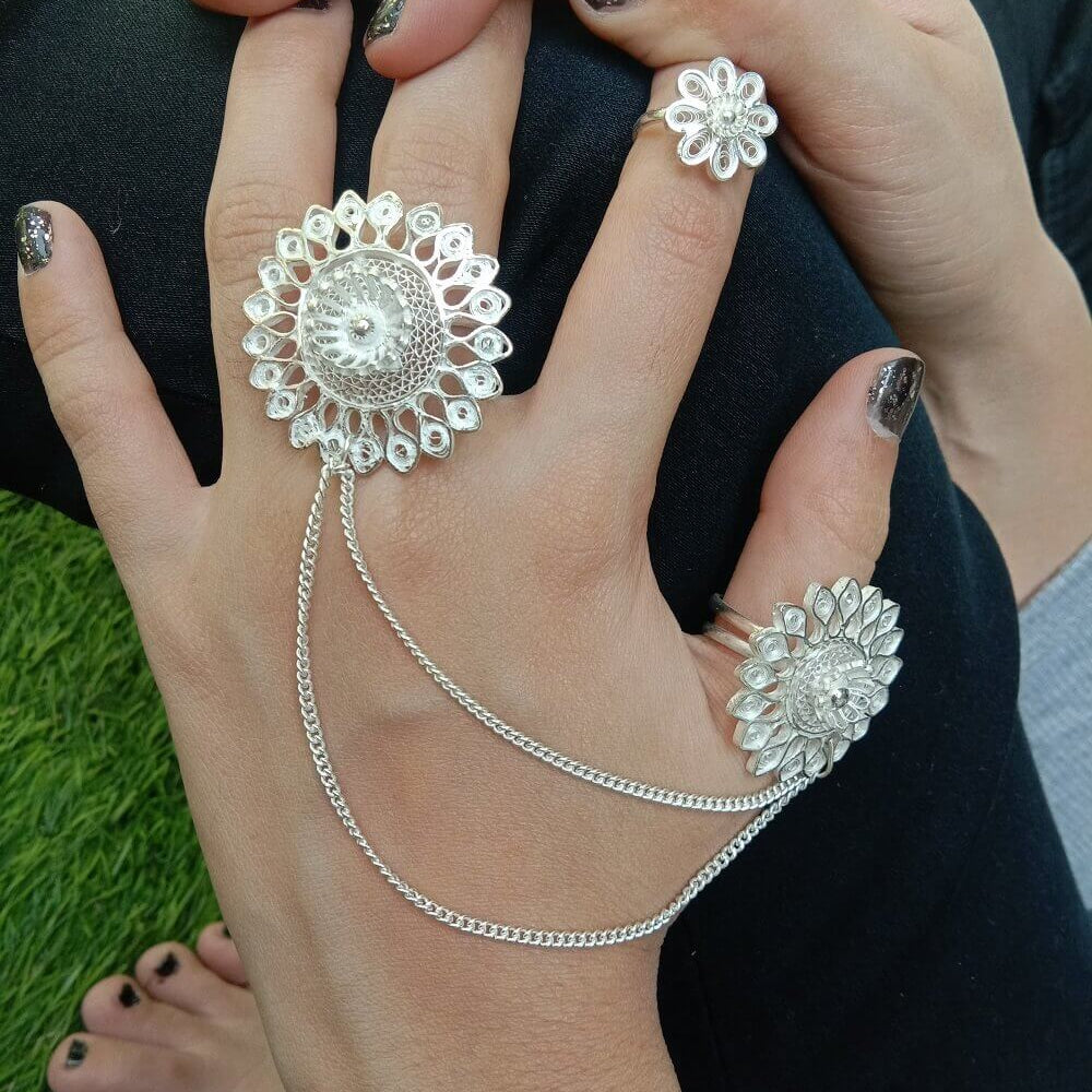 
                      
                        Silver Filigree Ring
                      
                    