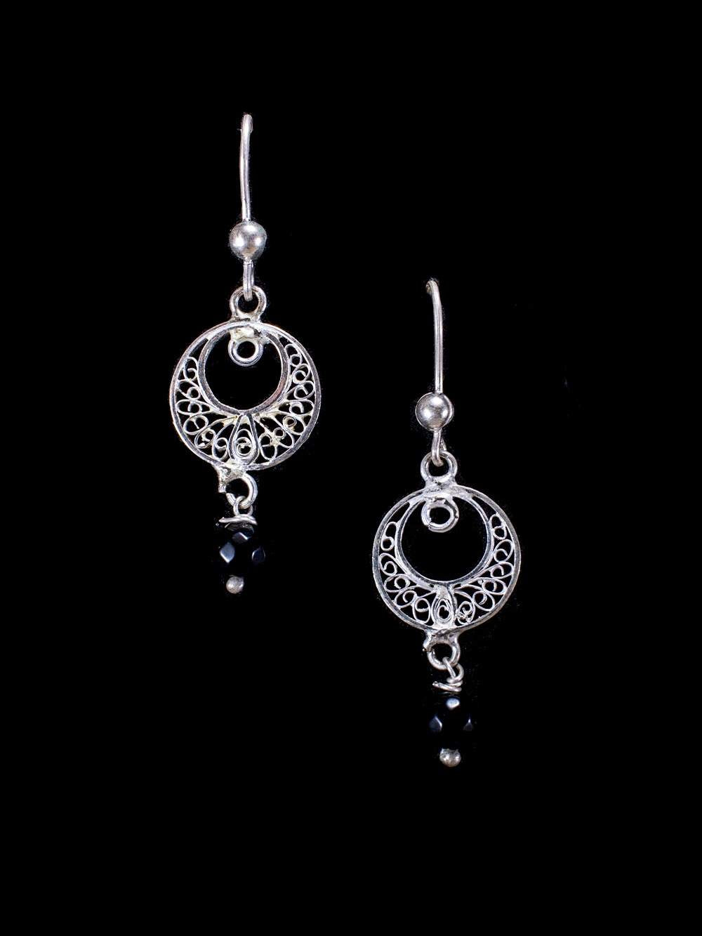Buy Black Filigree Earrings Exotic Earrings Art Nouveau Jewelry Online in  India  Etsy