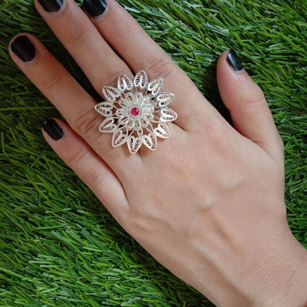 Filigree Ring Silver