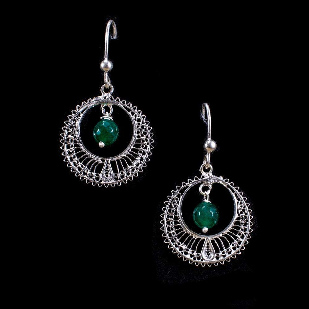 Green Chandbali   