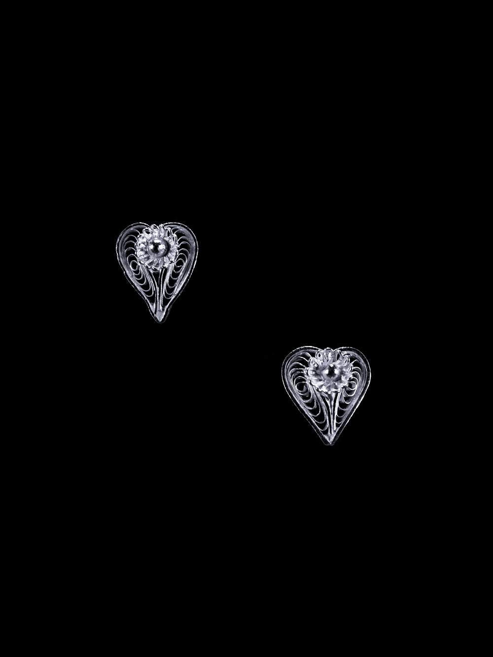 Heart shaped earrings online     