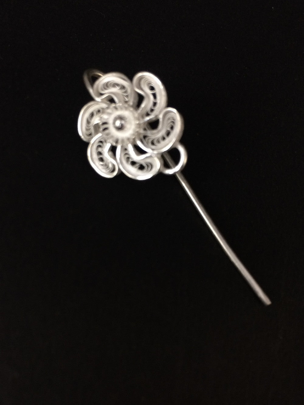 Silver hair accessories