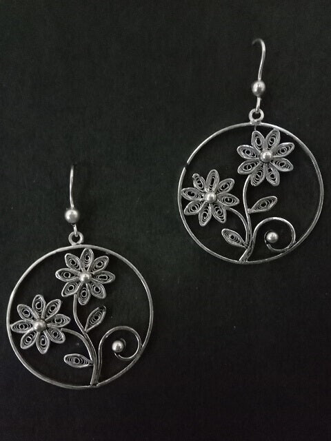 
                      
                        Silver Earrings Guldasta
                      
                    