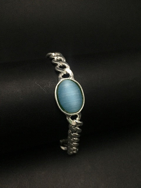 Buy quality Karap chain Blue stone cholel nakshi jents salman lucky bracelet  ms-1410 in Rajkot