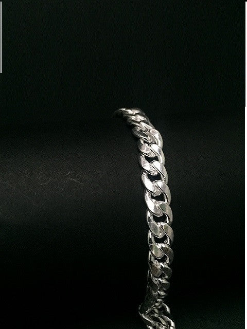 Men's Curb Bracelet in Sterling Silver - 6mm | 19RINGS