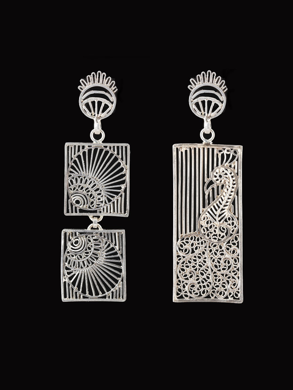 Morni and Pankh Earrings