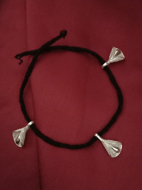 Baby black thread anklet