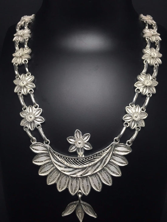 Silver Odissi dance jewellery