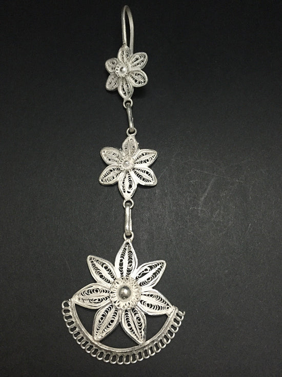 Silver Odissi dance ornaments