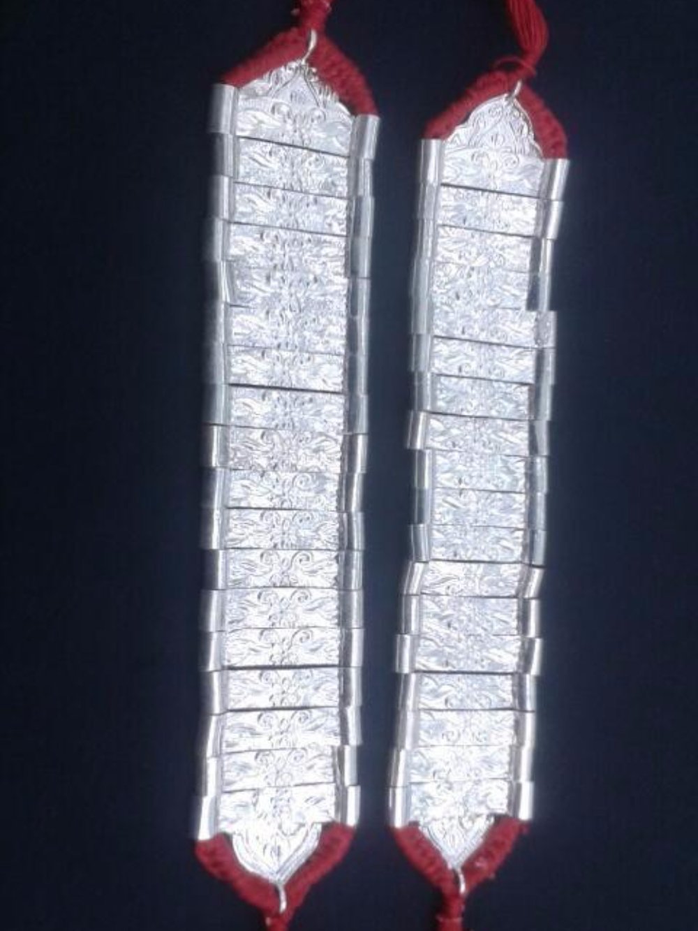 Silver Odissi dance jewellery