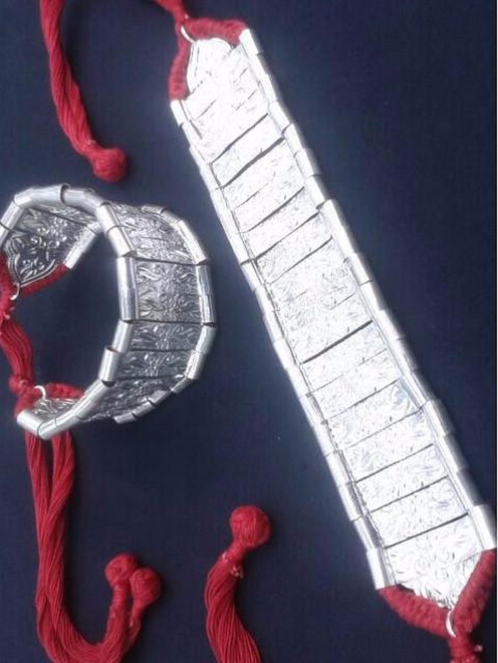 Silver Odissi dance jewellery