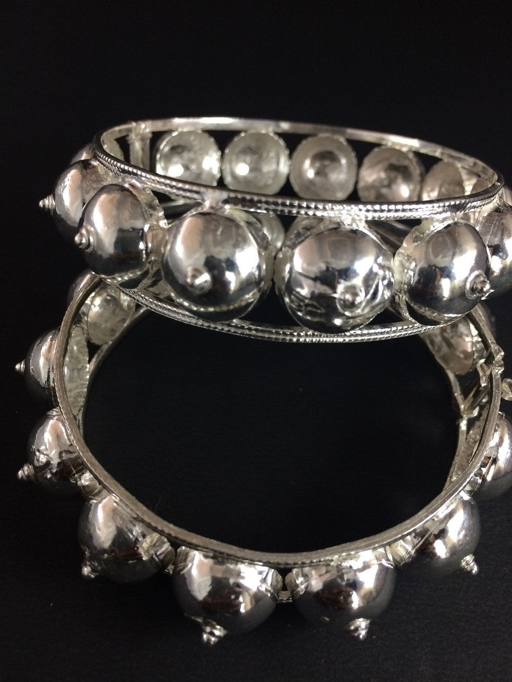 Odissi Silver Bangles       