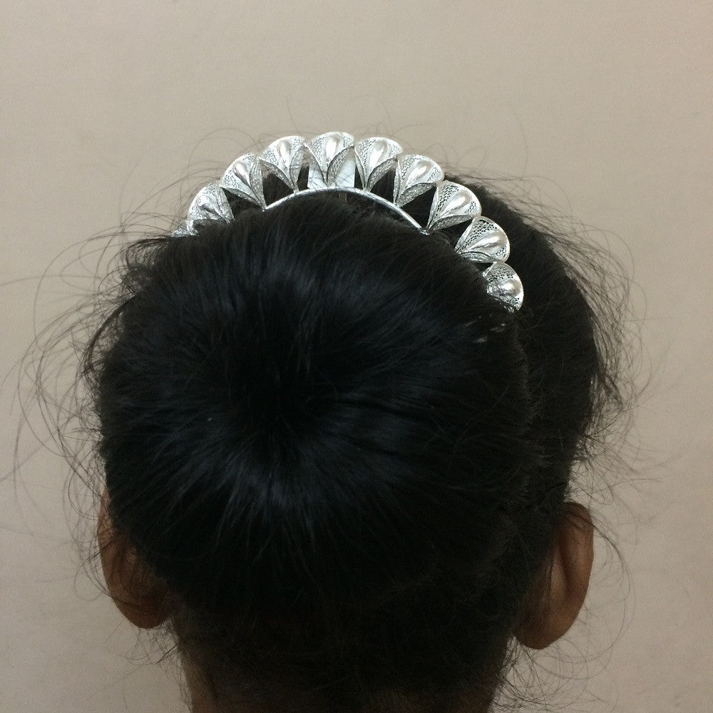 Silver hair accessories