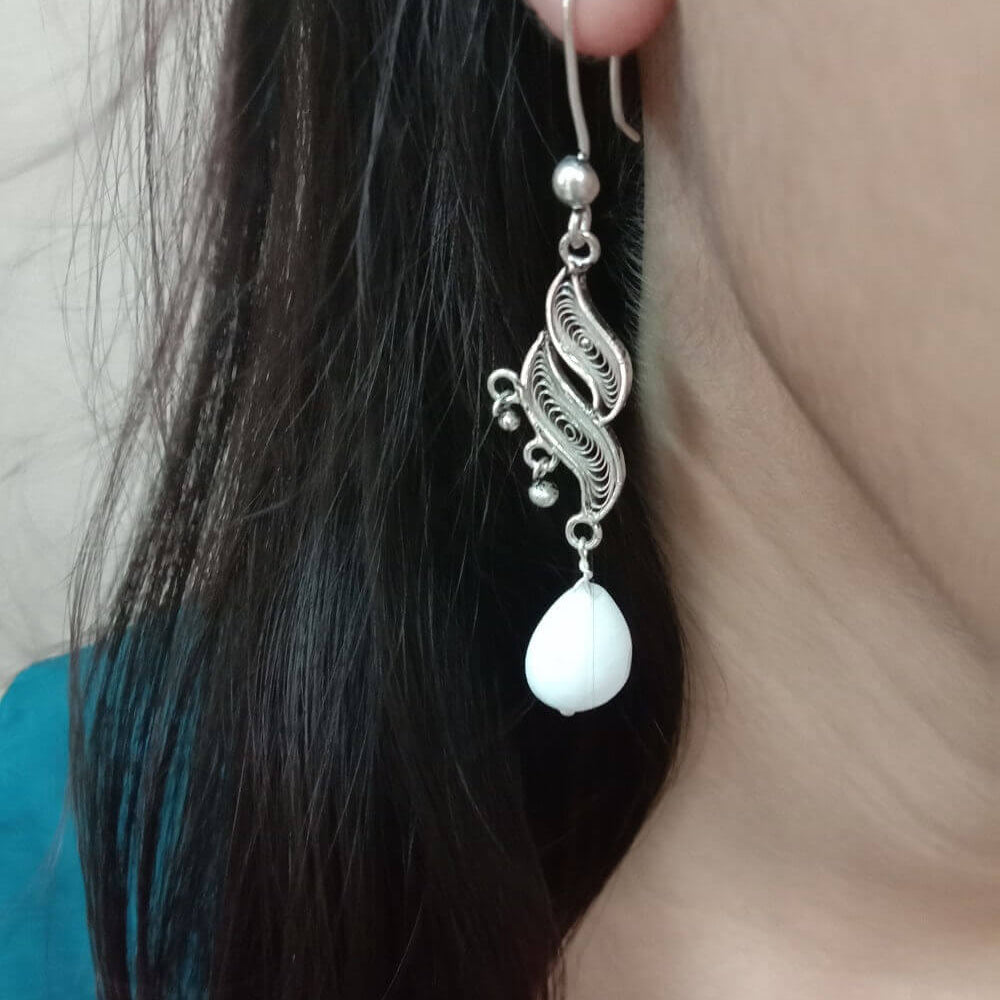
                      
                        Oxidised Beads Earrings
                      
                    