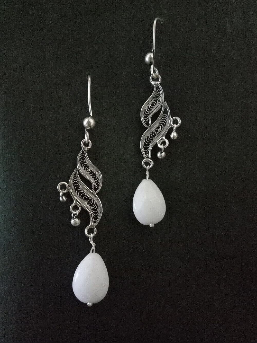 Oxidised Beads Earrings