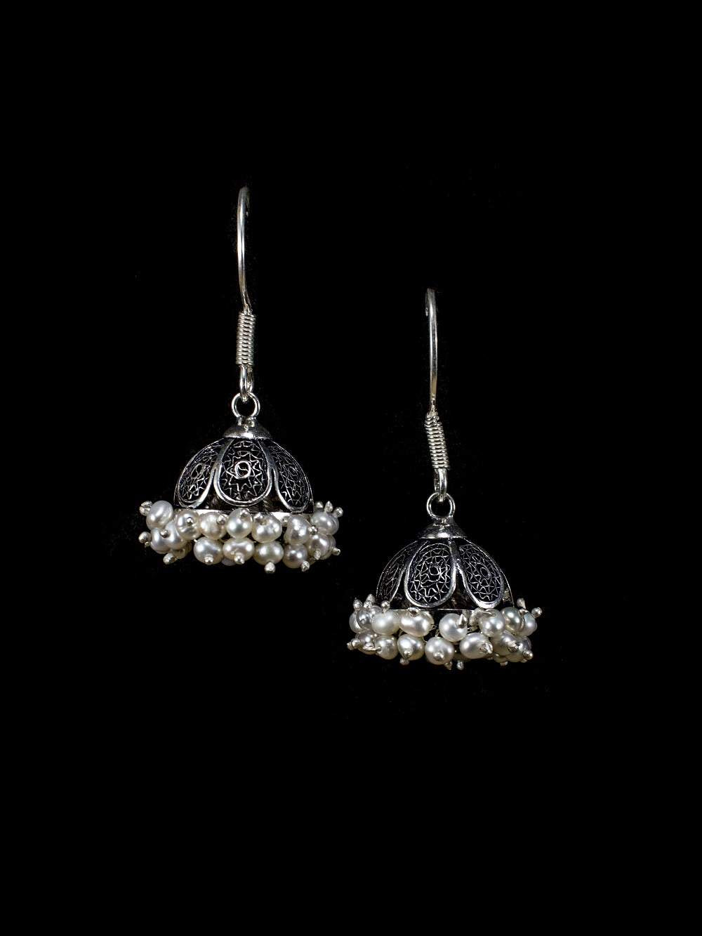 Oxidised Jhumkas    