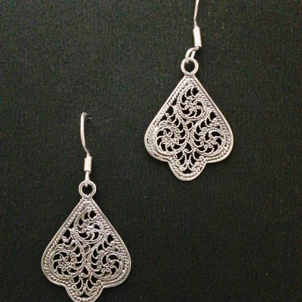 Oxidised Silver Earrings        