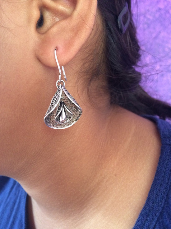 Oxidised Silver Earrings      
