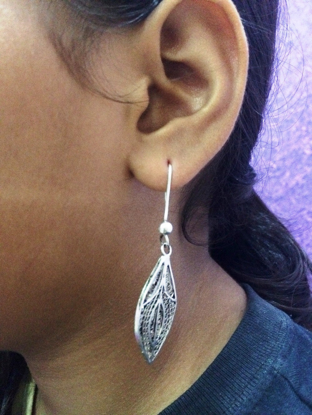 Oxidised Silver Earrings       