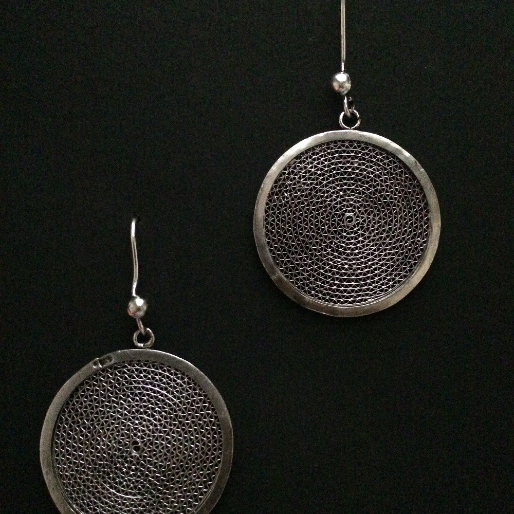 Oxidised Silver Earrings        