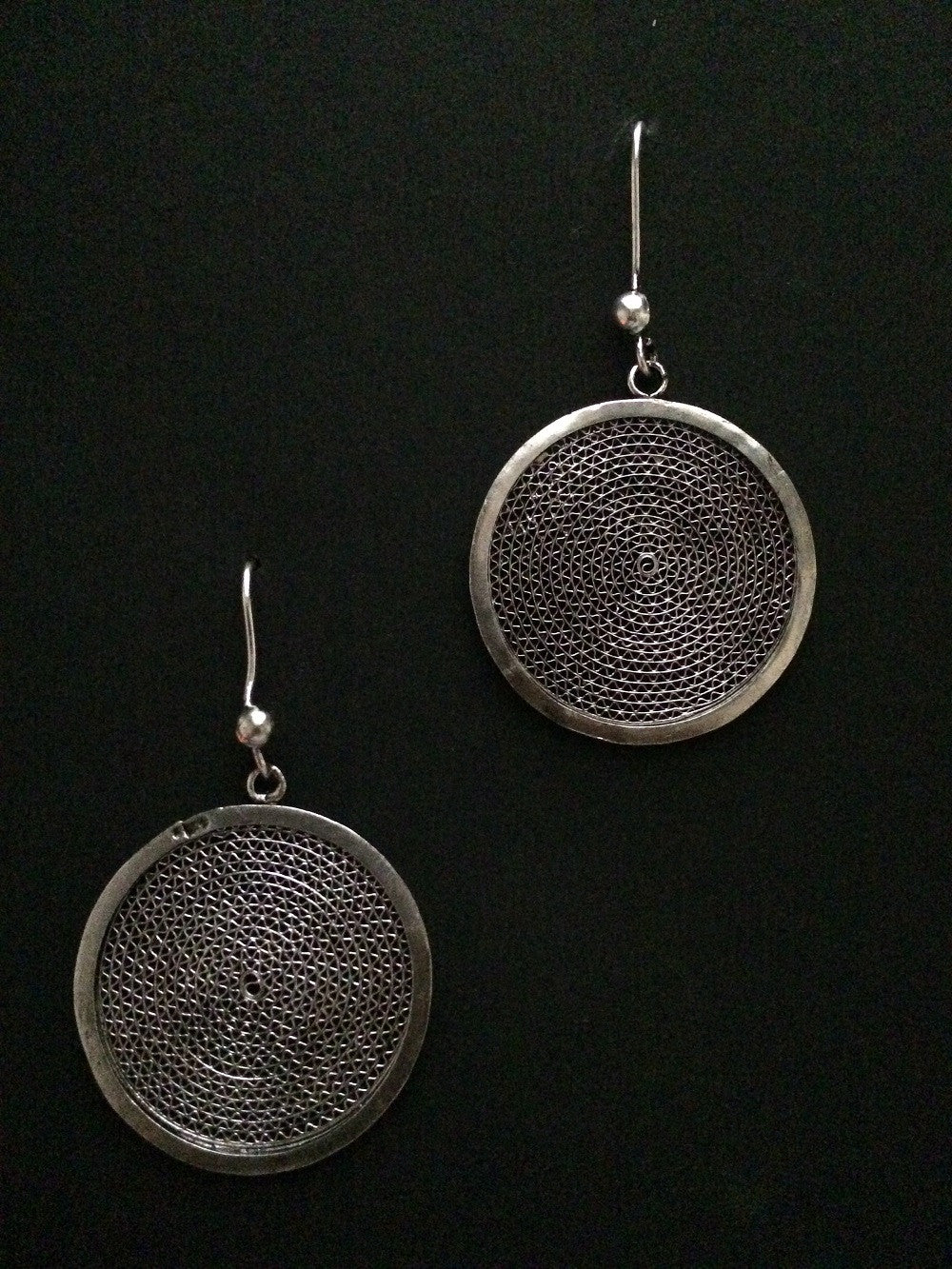 Oxidised Silver Earrings        