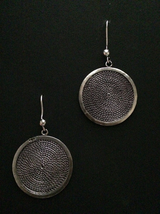 Load image into Gallery viewer, Oxidised Silver Earrings        

