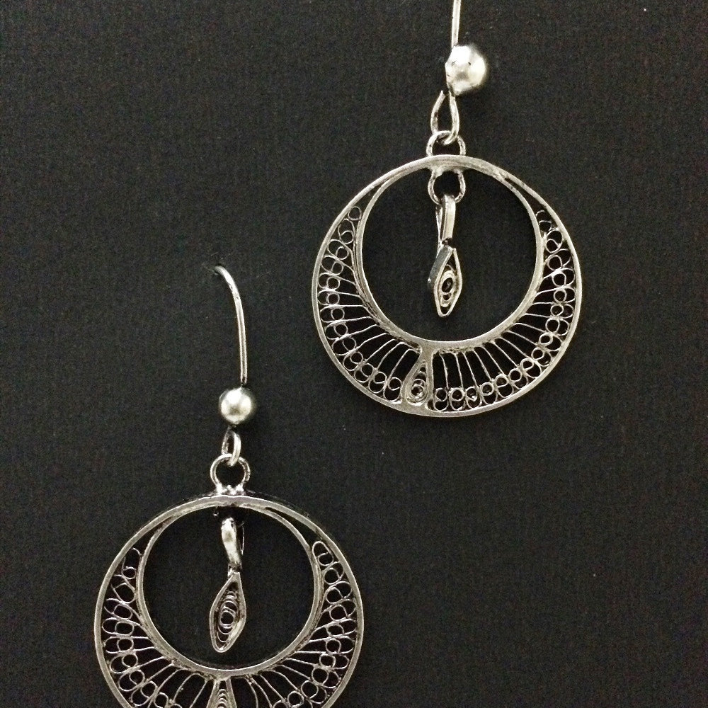 
                      
                        Oxidised Silver earrings        
                      
                    