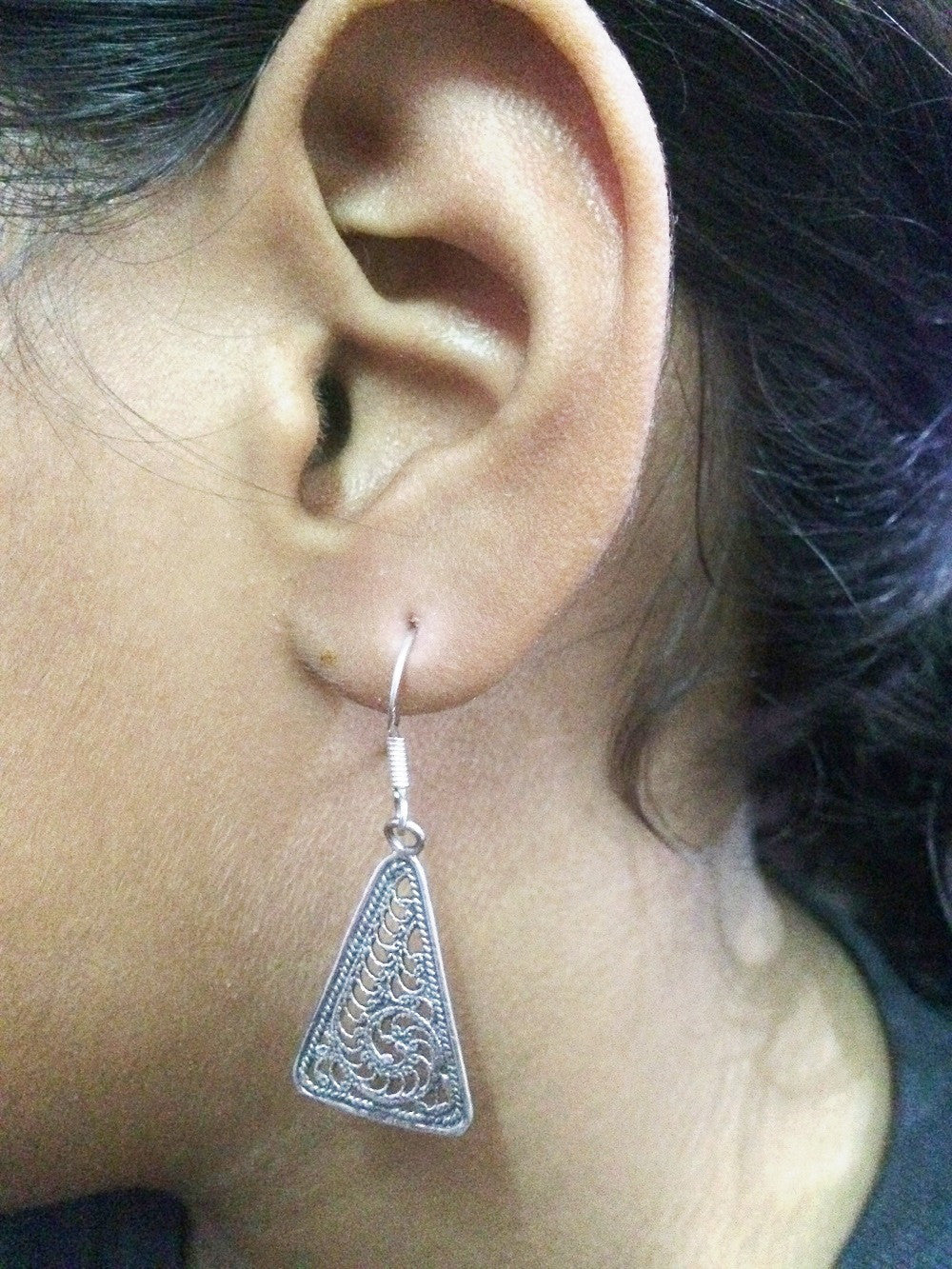 Oxidised ear rings      