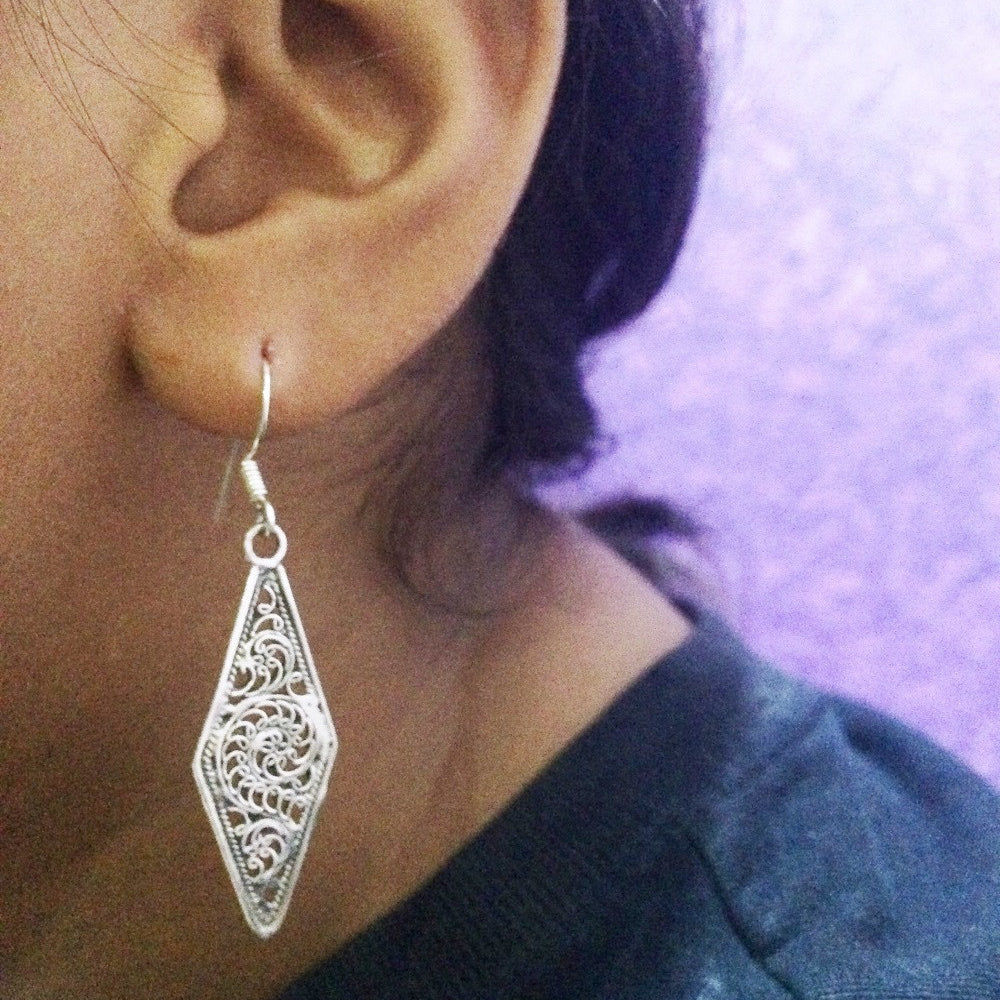 
                      
                        Oxidised Silver earrings      
                      
                    