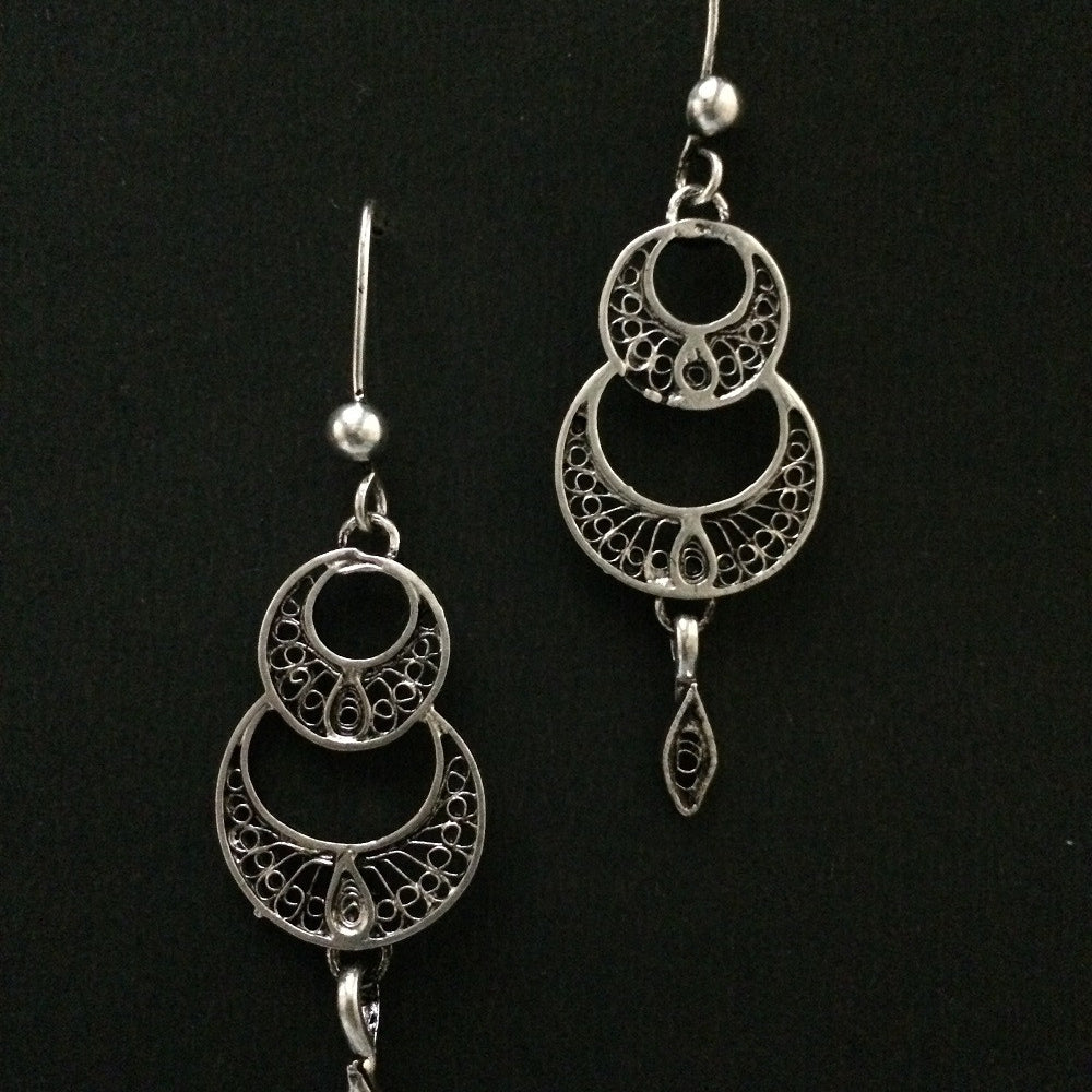 
                      
                        Oxidised Silver earrings         
                      
                    