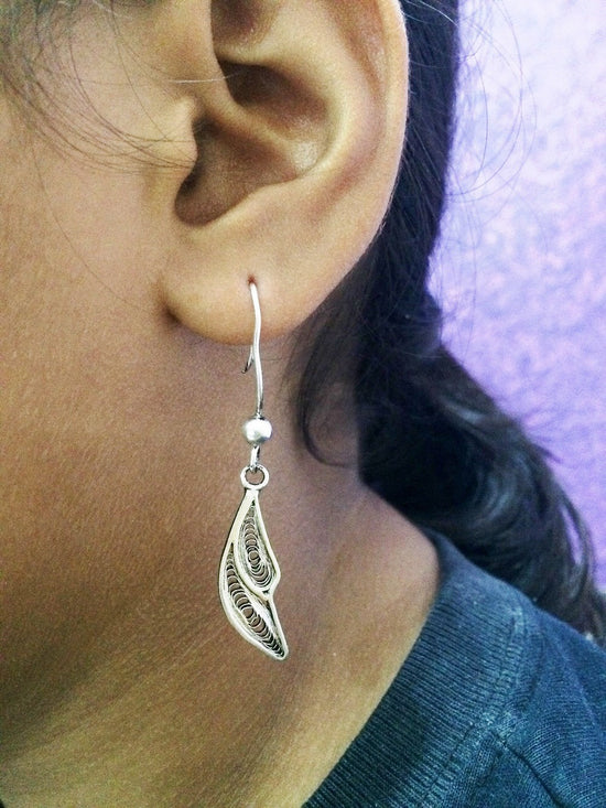 Oxidised Silver earrings       