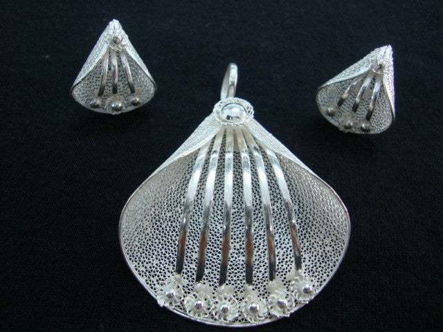 Silver Pendant set