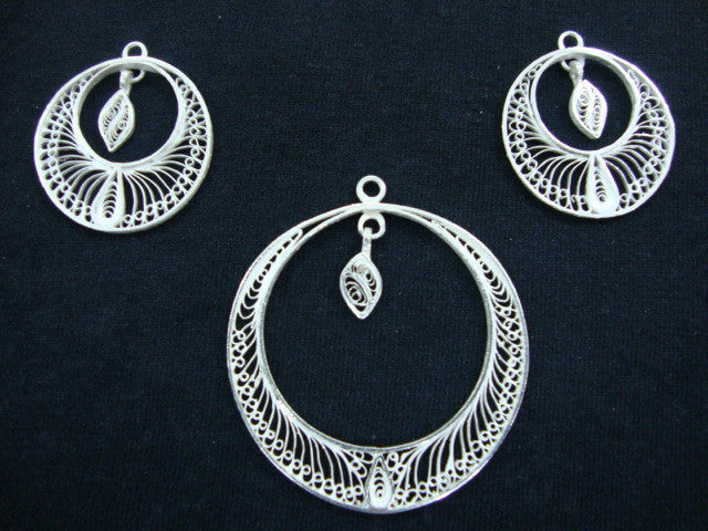 Silver Pendant set