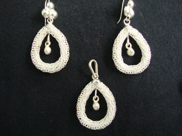 Silver Pendant set