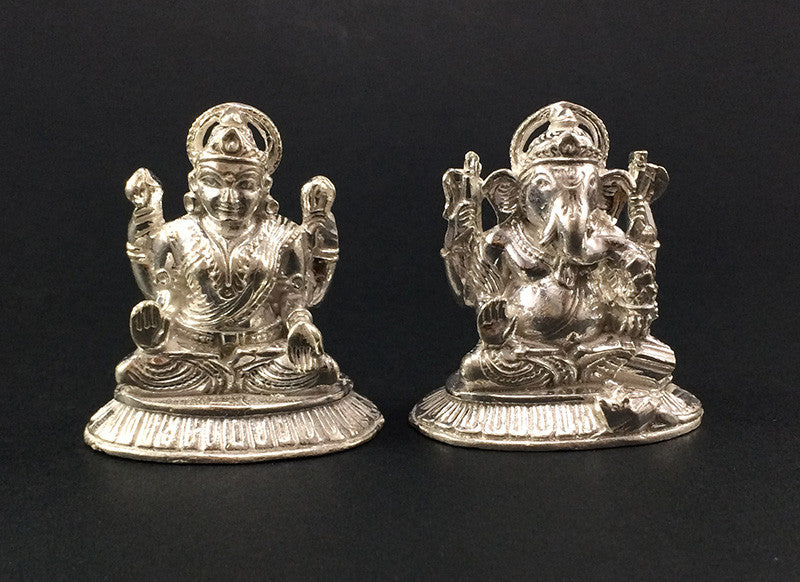 
                      
                        Silver Ganesh Laxmi Statue
                      
                    